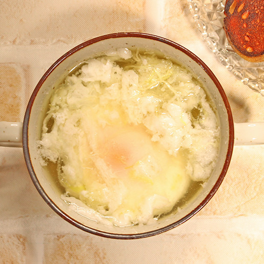 卵＆キャベツの塩麴スープの画像