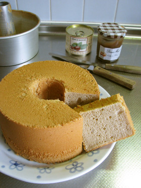 マロン*マロンシフォンケーキ