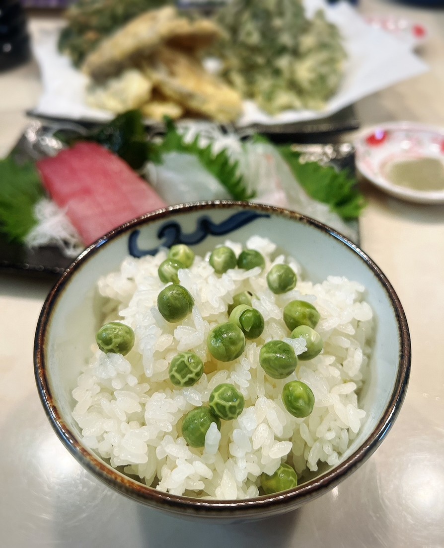 実えんどうの季節だよ〜〜✨豆ご飯の画像