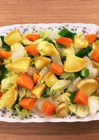 【大崎市】蒸し野菜サラダ【食育】