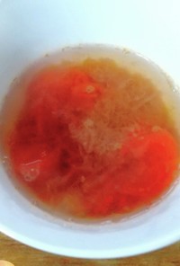 トマトの超簡単！和風スープ