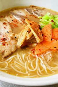【簡単】素麺で味噌ラーメン