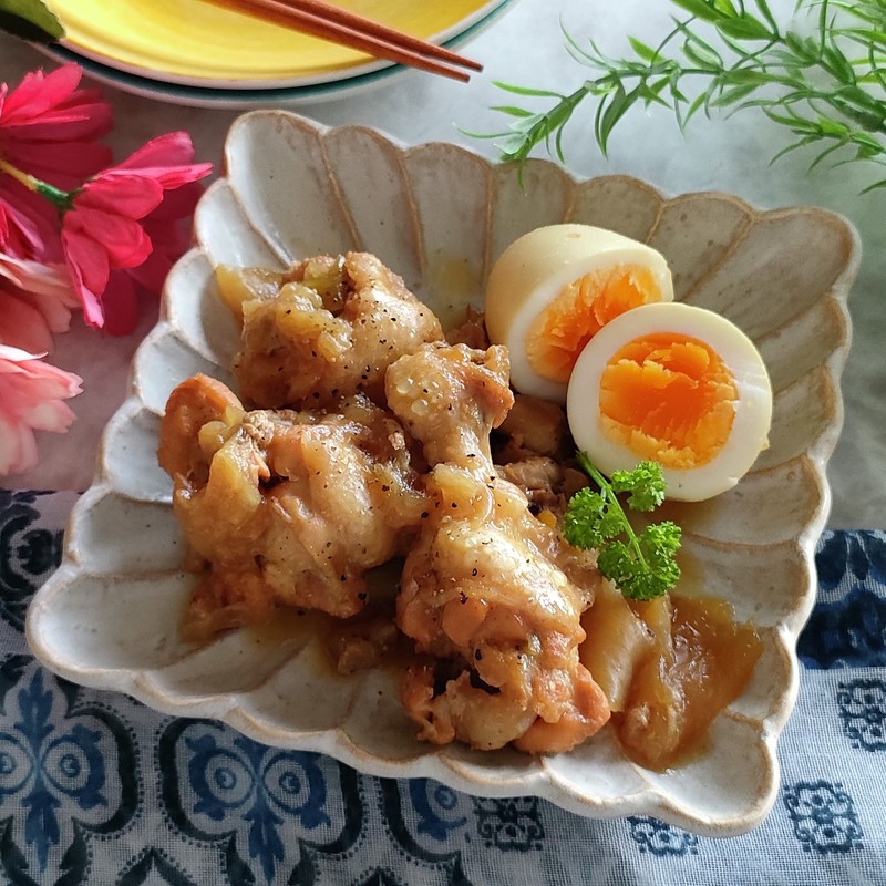 ワンポットアプリコットチキンのレシピ