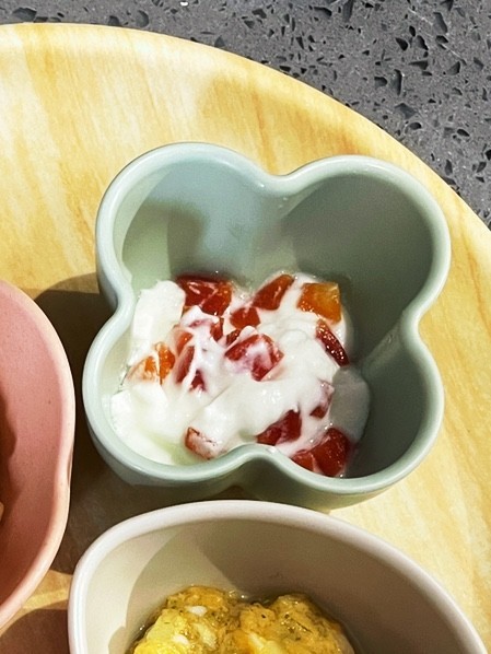 にんじんヨーグルト　離乳食　冷凍保存の画像