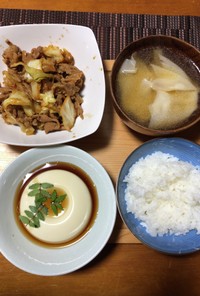 ♪回鍋肉andワンタンスープ♪