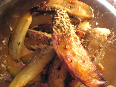 ポテトとオリーブオイルのオーブン焼きの写真