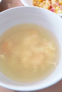 エビと卵の中華スープ