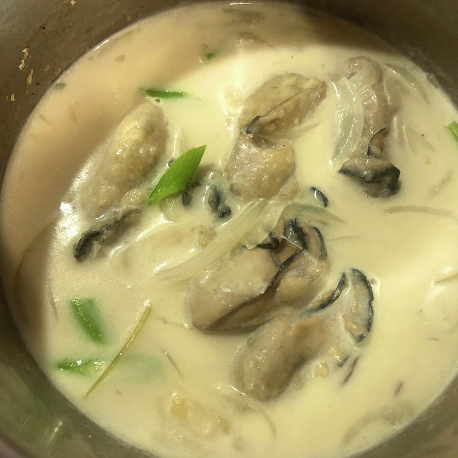 牡蠣とほうれん草のクリーム煮の画像