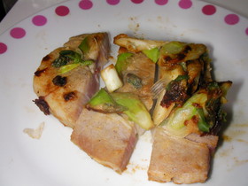 ねぎ味噌焼き豚