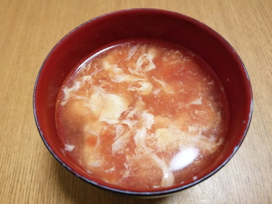 ★トマト卵中華スープ★超簡単★本格的★の画像