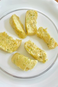 小松菜とバナナのきな粉蒸しパン　