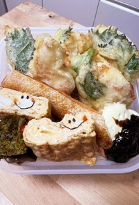 カリカリ柔らか☆鶏ささみの大葉天ぷら弁当