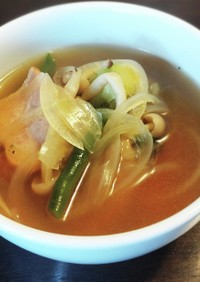 冷凍野菜のコンソメスープ