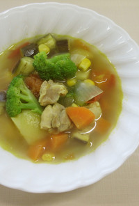 野菜コロコロカレースープ