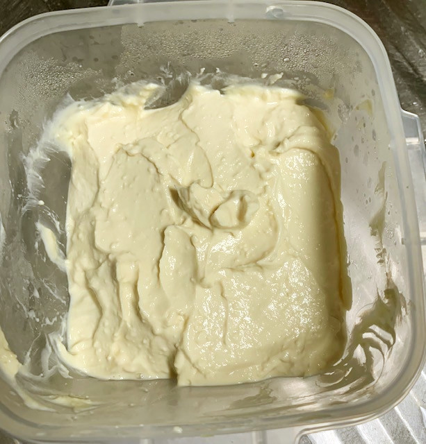 失敗して出来た豆乳クリームチーズの画像