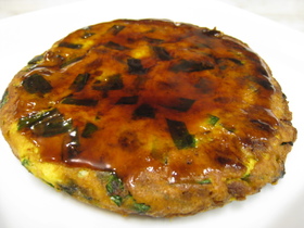 納豆ニラ玉焼き