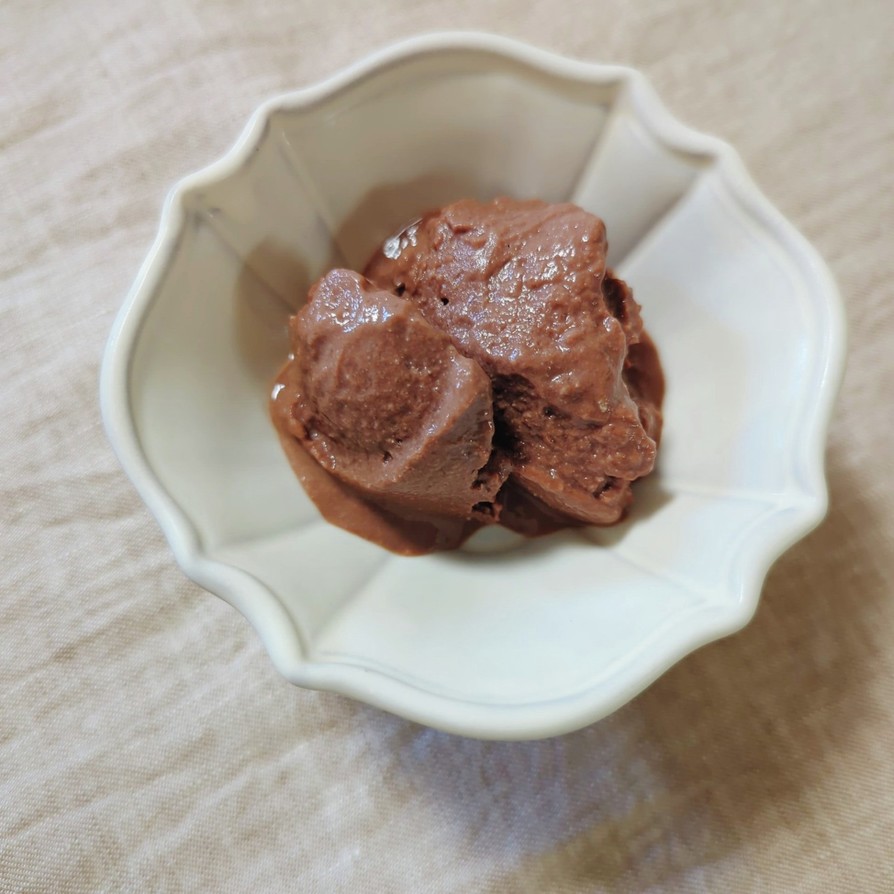 罪悪感なし♡お豆腐チョコアイスの画像