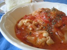 鶏肉と干ぴょうのトマト煮