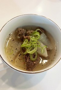 牛すじと大根のスープ(圧力鍋)