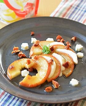 りんごとモッツアレラチーズのカプレーゼの画像