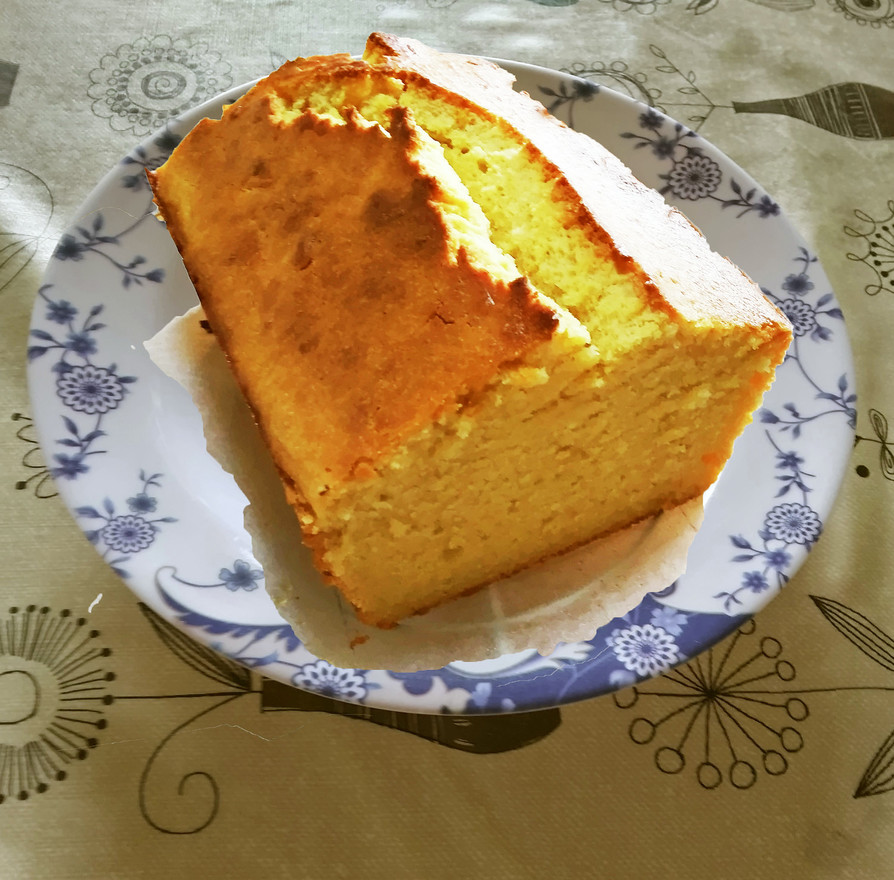 米粉でレモンとチーズ風味のパウンドケーキの画像