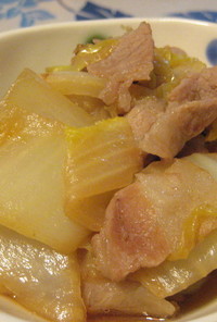 白菜と豚バラの煮物
