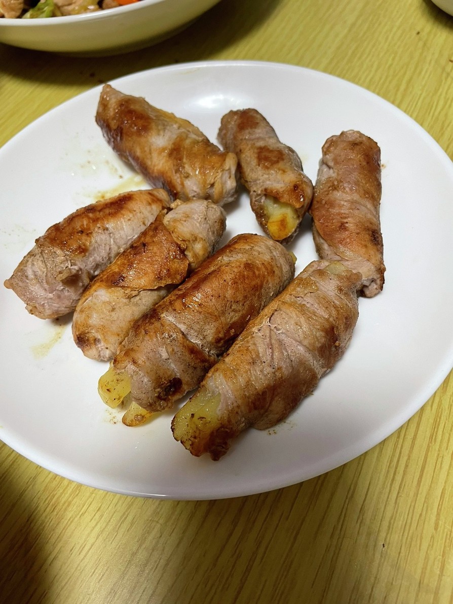 肉×肉　カロリー爆弾ウインナーの豚肉巻きの画像