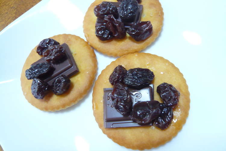 簡単お菓子 ラムレーズンチョコ レシピ 作り方 By くいしん棒 クックパッド