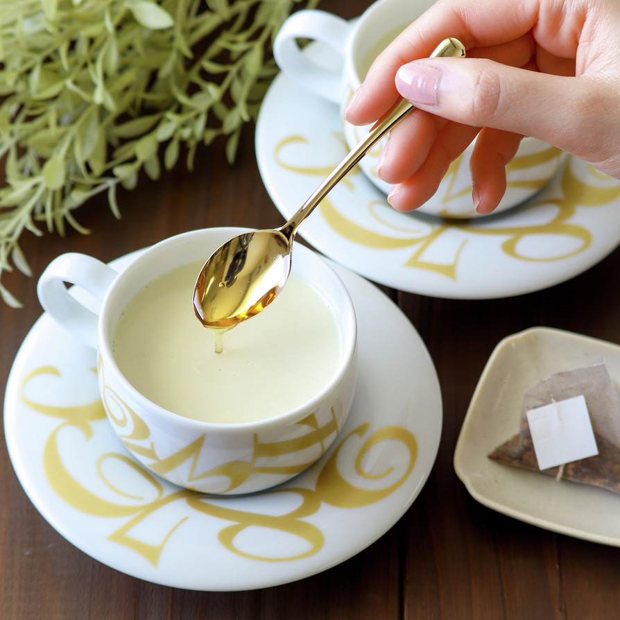 ハトムギ茶でつくるソイミルクティーの画像