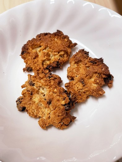 オートミールと卵白のザクザククッキーの写真
