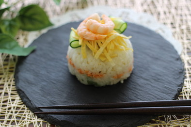 ミニケーキ寿司の写真