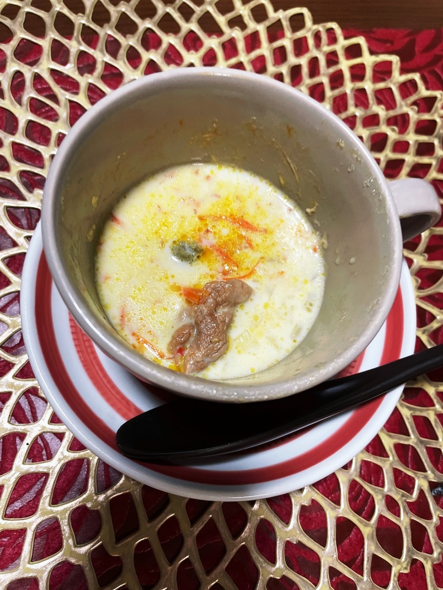 レンチン豆乳スープの画像