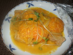 豚肉のみかんソース煮