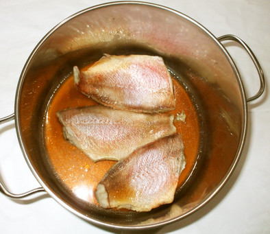 赤魚の煮つけ♪冷えによる下痢簡単漢方薬膳の写真