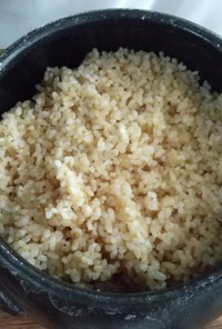 土鍋で炊く☆発芽玄米ご飯♪
