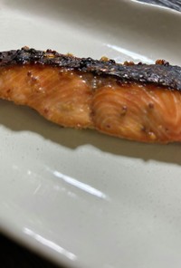 鮭のマスタード焼き/七尾市学校給食