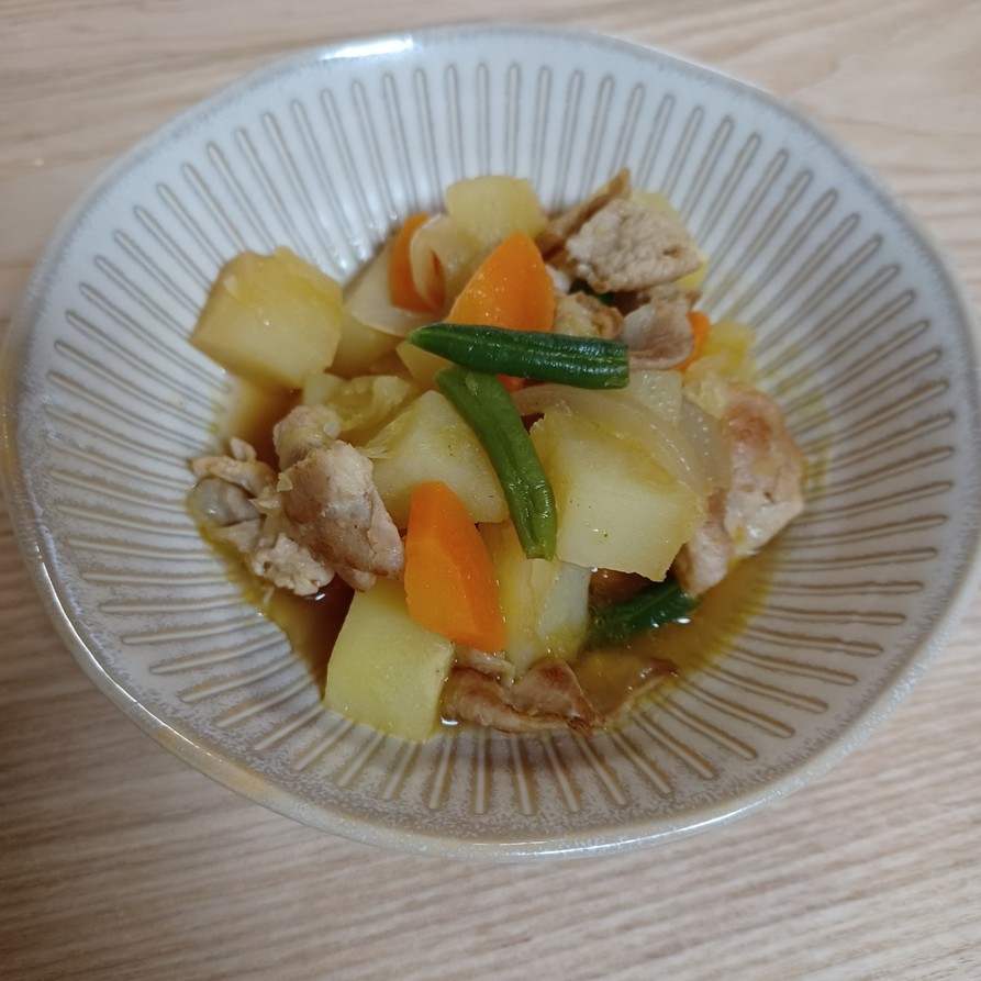 カレー肉じゃが★神戸市学校給食レシピの画像