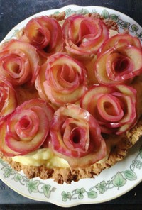 母の日！ホットケーキミックスの薔薇タルト