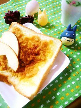 シナモン香る すりりんごのトースト