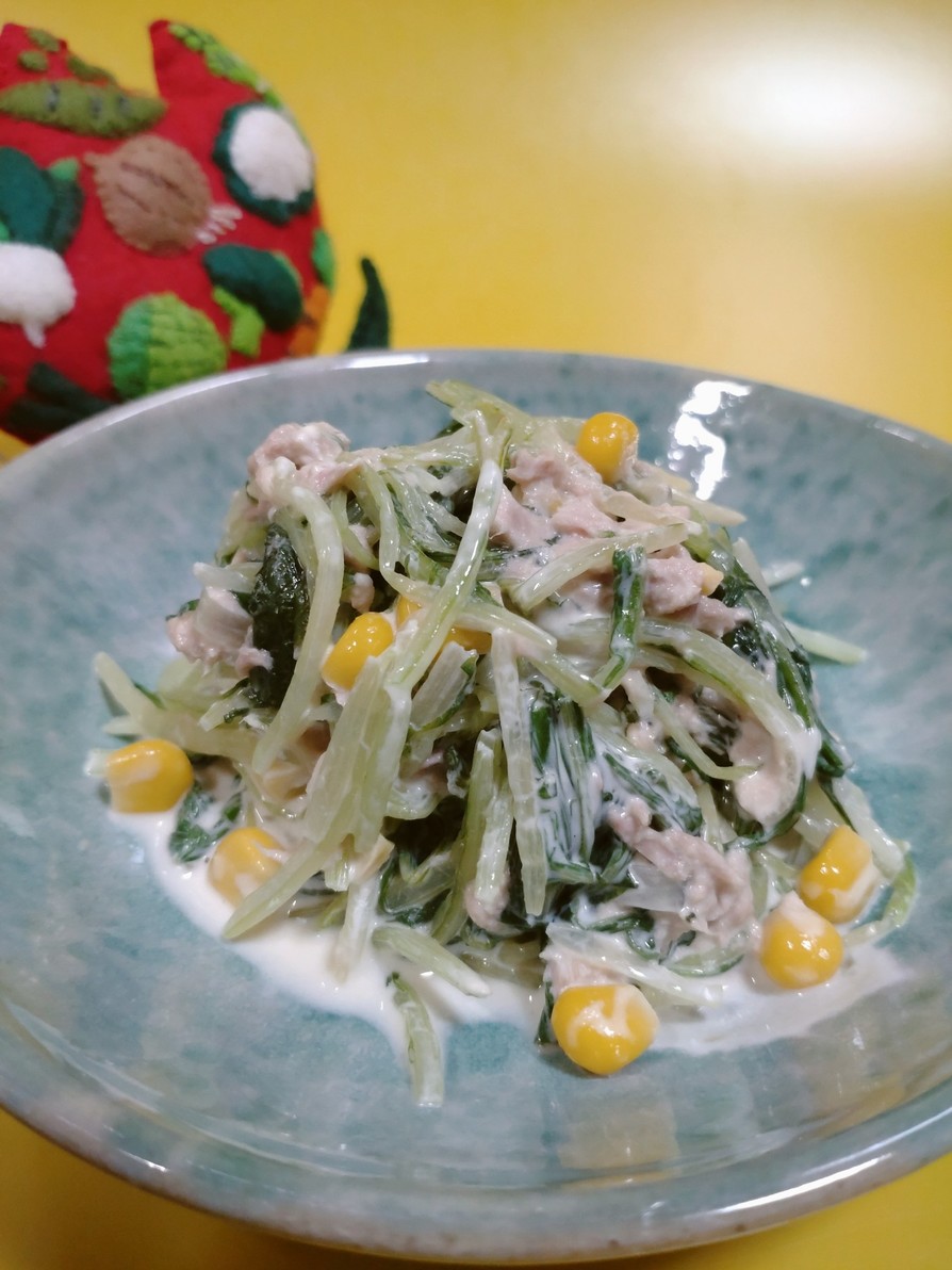 水菜のレン・チンツナマヨ和えの画像