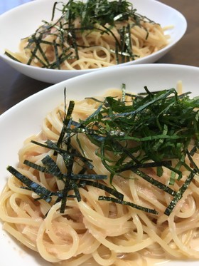 旨みアップの❤明太子クリームパスタ