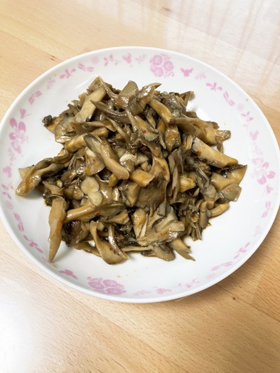 原木舞茸の中華炒め、辛いの写真