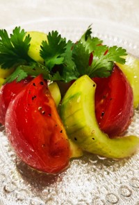 白瓜とトマトの清熱サラダ