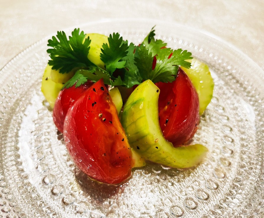 白瓜とトマトの清熱サラダの画像