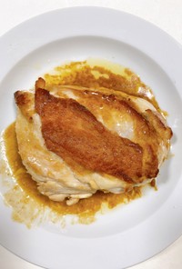 鶏胸肉のチキンステーキ♡バター醤油ソース