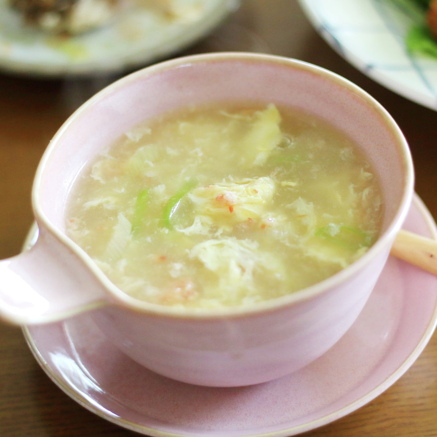 蟹入りかき玉とろみスープの画像