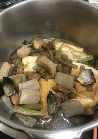 生干し身欠き鰊とフキの煮物(圧力鍋)