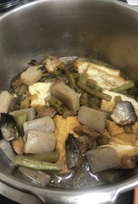 生干し身欠き鰊とフキの煮物(圧力鍋)