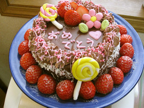 簡単お誕生日ケーキ(^^♪