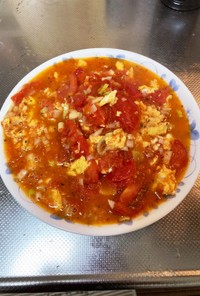 卵とトマトの中華炒め1